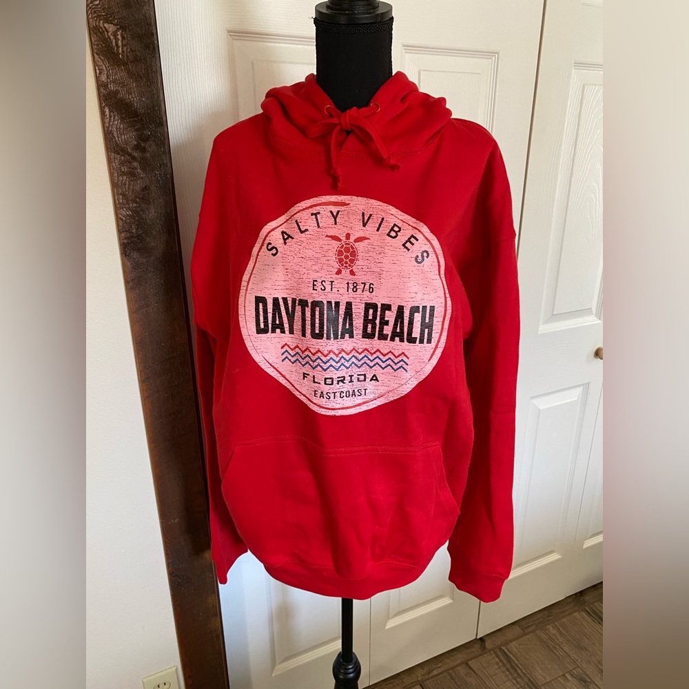 Custom XXL Daytons Beach red hoodie - WITH TAGS!